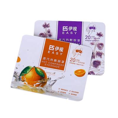 China Custom Printed Smell Proof Logo Matt Flat Three Side Seal Aluminum Foil Packaging Bags For Steam Compress Hot Eye Mask for sale