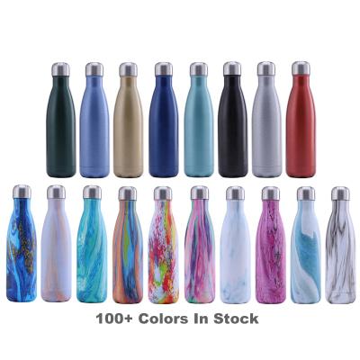 China New Design Sustainable 500ml Stainless Steel Water Bottle Sports Hot Water Bottle for sale