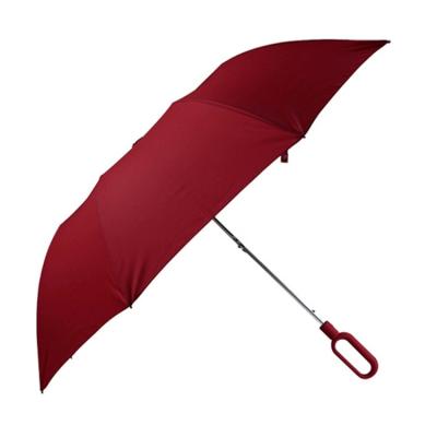 China Contemporary 2 Fold 23 Inch 2 Fold Automatic Open Umbrella Red Umbrella for sale