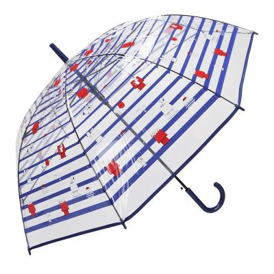 China New Arrival Auto Open Manual POE Rain Woman Narrow Transparent Decorative Straight Umbrella For Photography Wholesale Cheap Price Chinese OEM for sale