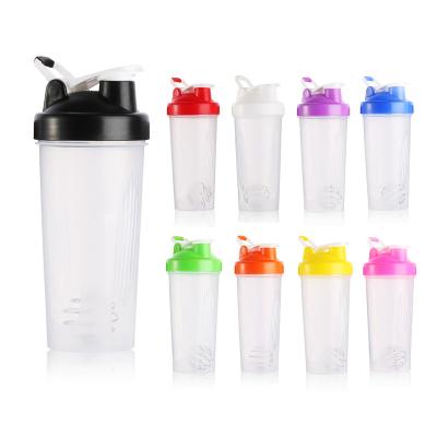 China Viable Custom Logo BPA Free Water Gym Bottle Protein Shaker With Stainless Steel Shaker Ball for sale