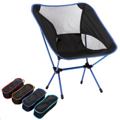 China Customized Traditional Logo Portable Lightweight Aluminum Folding Foldable Chair For Outdoor Beach Hiking Fishing for sale