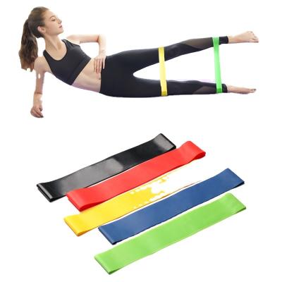 China Customized High Quality Logo Print Easy Use Gym Fitness Yoga Resistance Easy Carry Band for sale