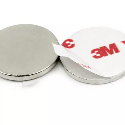 China Speaker Magnet 3M Self Adhesive Disc Magnetic Tape Round for sale