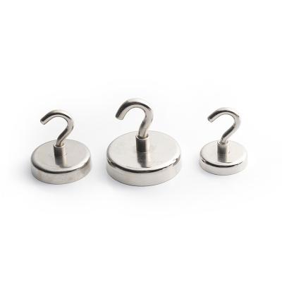 China Magnet Industrial Neodymium Magnetic Hooks For Hanging Power Strong Pull Functional Magnetic Hooks Heavy Duty for sale