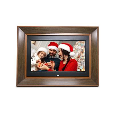 China Electronic Clock Photo Frame Wooden Frame 7~ 32 Inch Digital Photo Frame WiFi With Video Picture Loop for sale