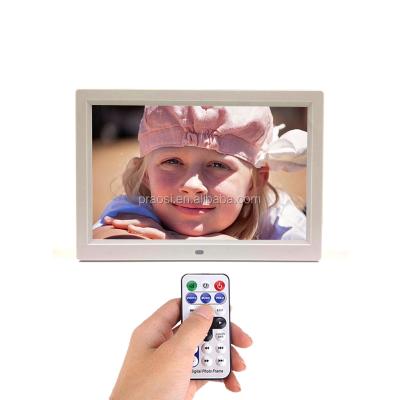 China Battery Operated Frame Motion Sensor Digital Wall Clock Mount 12 Inch HD Digital Photo Picture Frame for sale