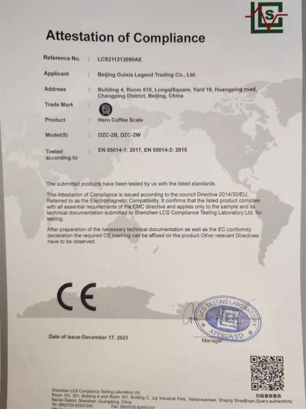 CE - Beijing Guixia Legend Trading Co., Ltd.