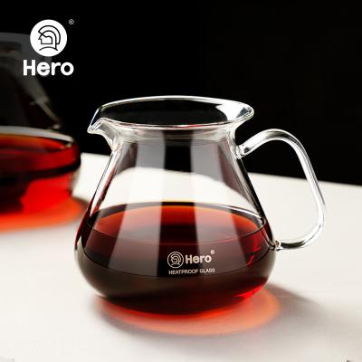 China Viable High Quality Highest Popular Zero Hero Zero Borosilicate Glass Jar Coffee Maker Coffee Pot for sale