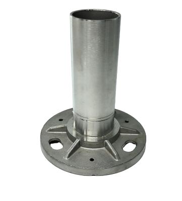 China Stainless Steel Traditional Round Pipe Clamp Railing Base for sale