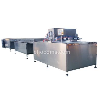 China Chocolate Chips Making Machine Automatic Chocolate Chip Depositor Rotary Chocolate Lozenges Depositing Line for sale