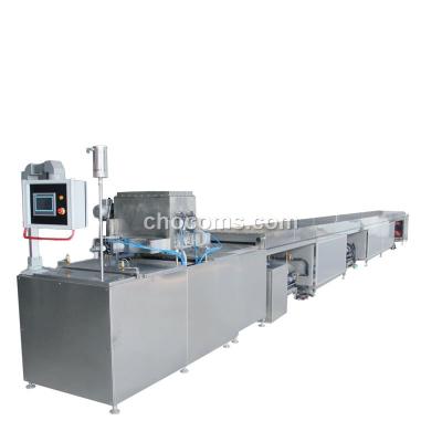 China Chocolate Chips Making Automatic Chocolate Chip Depositor Machine With Belt Conveyor Cooling Tunnel Attached for sale