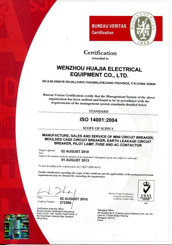 ISO14001:2004 - China Alarm System Online Marketplace