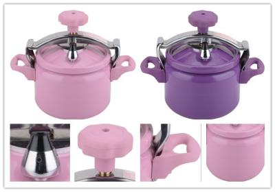 China Lastest Design Kitchen Equipment German Stainless Steel Pots Viable Pink Pressure Cooker for sale