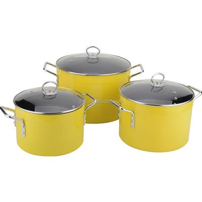 China Sustainable New Product Colorful Manufactured Aluminum Sets Electronic Pot German Cooking Pots for sale