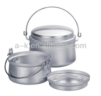 China Sustainable Aluminum Fire Pots For Camping for sale