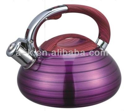 China Sustainable Handle 3.0L Silver Customized Top Chinese Nordic Color Stove Metal Teapot for sale