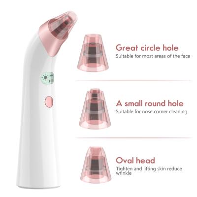 China Acne Treatment 4 Head Pore Cleansing Electric Acne Remover Vacuum Blackhead Remover Three Suction Modes for sale