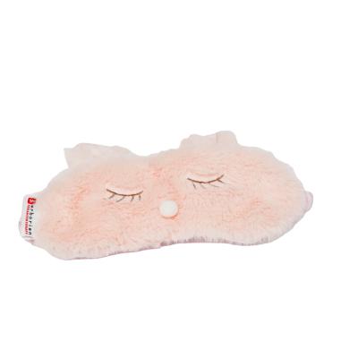 China Avoid Rabbit Shape Light Material Satin RPET Sleep Eye Mask for sale