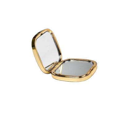 China Double Side Pocket Mirror Plastic Mirror Rectangle Shape Comestic Beauty Tool Mirror for sale