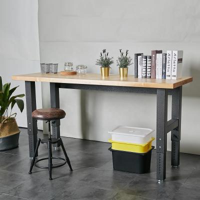 China LAPTOP DESK Modern Extendable Steel Frame Table Computer Wooden Computer Desk for sale