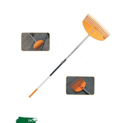 China Garden Rake DIY Grade with 23T PBT Plastic Nylon Material and Long Aluminium Handle for sale