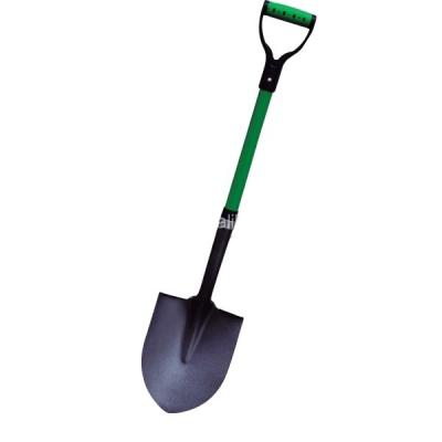 China Gartenspade Grabung Werkzeug Typ S518GY-B Rundpunkt Schaufel mit Glasfaser Griff Y zu verkaufen