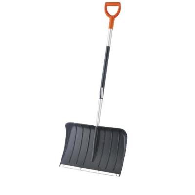 China Steel Tube D-Grip Snow Shovel with Aluminum Handle Heavy Duty Winter Tool for sale