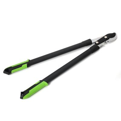 China Anti-Slip Grip Garden Tools Pruning Shear Fixed Steel Handle and PowerGear Lopper Bypass for sale