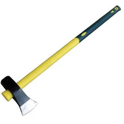 China High Carbon Steel A621WHD Forged Splitting Axe with Long Plastic-Coating Handle for sale