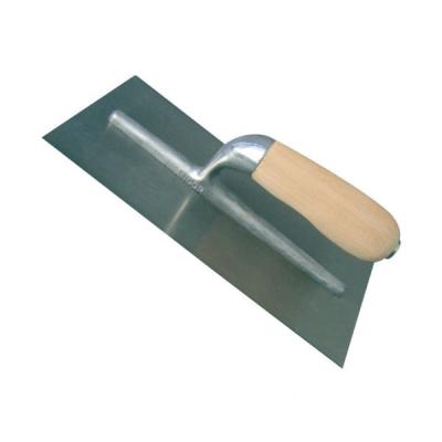 China Carbon Steel Stainless Steel Wood Grip Plastering Trowel with Aluminium Base SQUARED for sale