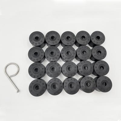 China Black 20pcs PLASTIC Wheel Lug Nut Cover For VW for sale