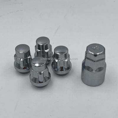 China 4pcs Steel Wheel Nut Lock For Korean Car With One Plug for sale