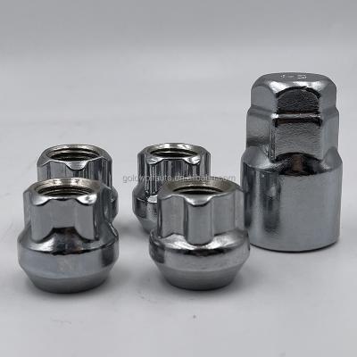 China 4+1 Wheel Lock Nut Cone Seat Chrome Steel Lock Nut for sale