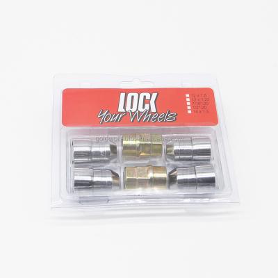 China M12*1.5 length 38mm 4+2 kits steel wheel lock nut 38mm for sale