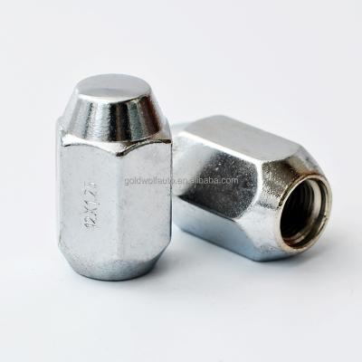 China 36mm Flangeless Tapered Seat Wheel Lug Steel Nut for sale