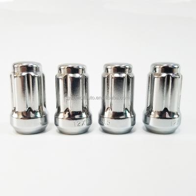 China Chrome 12*1.5 6 Spline Wheel Lug Nut 35mm for sale