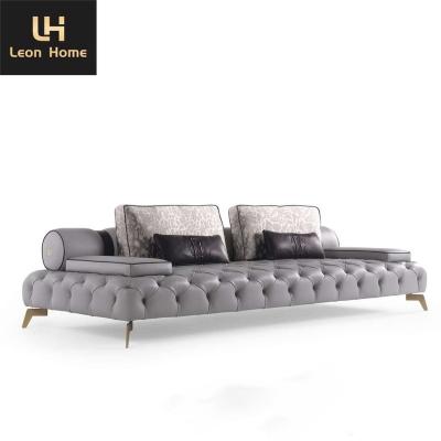 China High Quality Luxury tuffed 3 seater contemporary sofa home furniture sofas luxury  sofa living room for sale