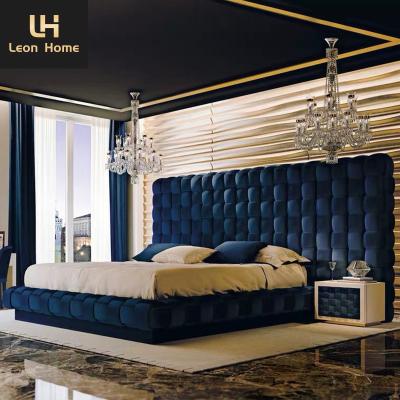 China Quality custom bed set frame queen size upholstered bed room furniture modern luxury bed for sale