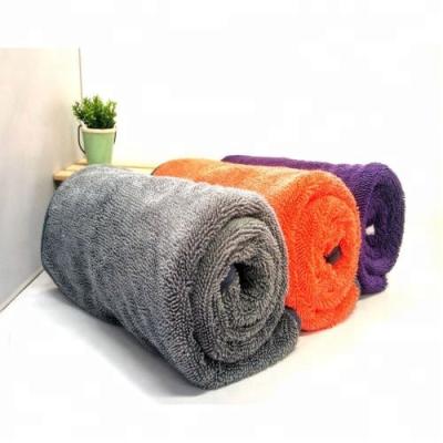 China Cheap Price Twist QUICK DRY Microfiber Car Drying Towel for sale