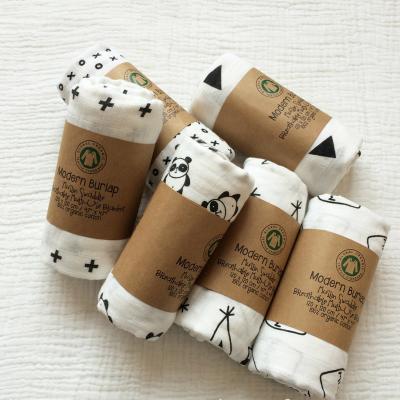 China QUICK DRY 100% Bamboo Muslin Baby Muslin Wrap Blanket for sale