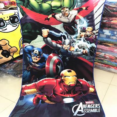 China Popular Even Design Cartoon Beach Polyester QUICK DRY Towel for sale