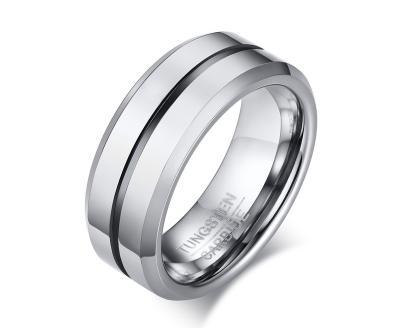 China FASHIONABLE Hot Sale Rooster Carbide Hammered Ring Blank Tungsten Rings For Women for sale