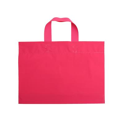 China Custom high quality single disposable boutique clothing shopping bags with handles for sale