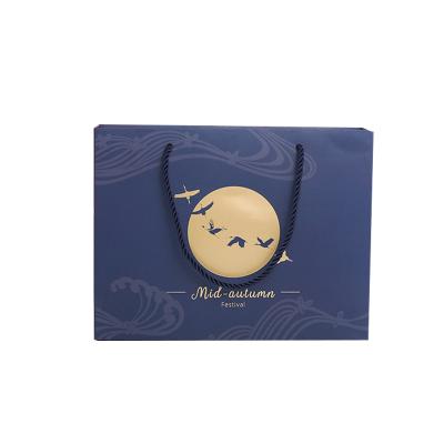 China Recyclable Degradable Kraft Paper Bag With Your Own Logo Cosmetics Luxury Custom Shopping Paper Suitcase With Handle for sale