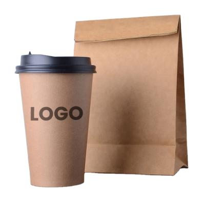 China Recyclable Hot Selling Degradable Custom Printed Paper Coffee Cups 6oz 12oz 16oz 26oz for sale