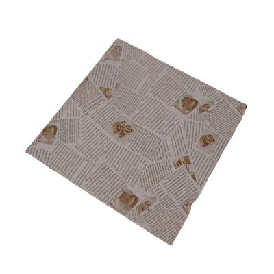 China China Greaseproof Factories Custom Logo Printed Greaseproof Oil Wax Food Wrapping Paper for sale