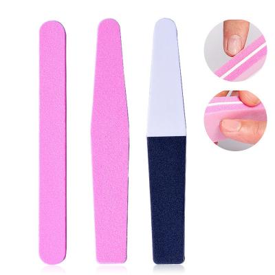 China Eco-Friendly Wholesale Nail Tools Sponge File Strips Double Sided Manicure Nail Rub Polishing Strips Nail Polishing Strips for sale