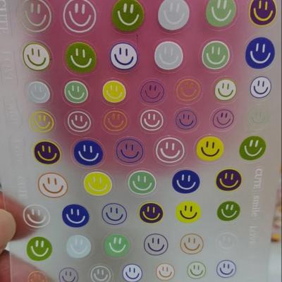 China Fashionable The Latest MG Nail Art Stickers Flower Nail Art Supplies Art Stickers Decals 3D Smile Nail for sale