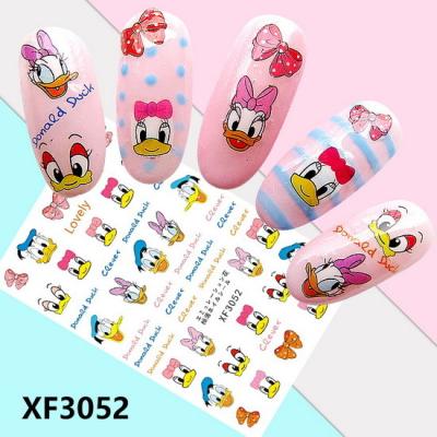 China XF3051-3080 Fashion Nail Art Decals Super Thin Cartoon Flower Nail Stickers For Nail Decoration for sale